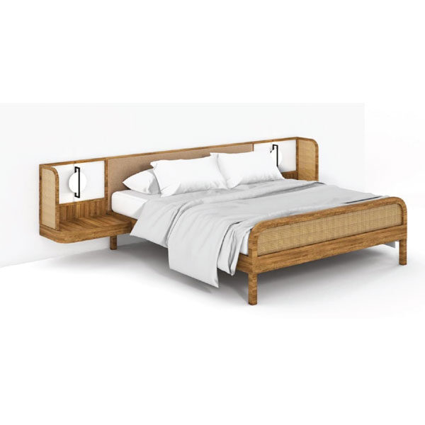 Fin Bed with Side Tables