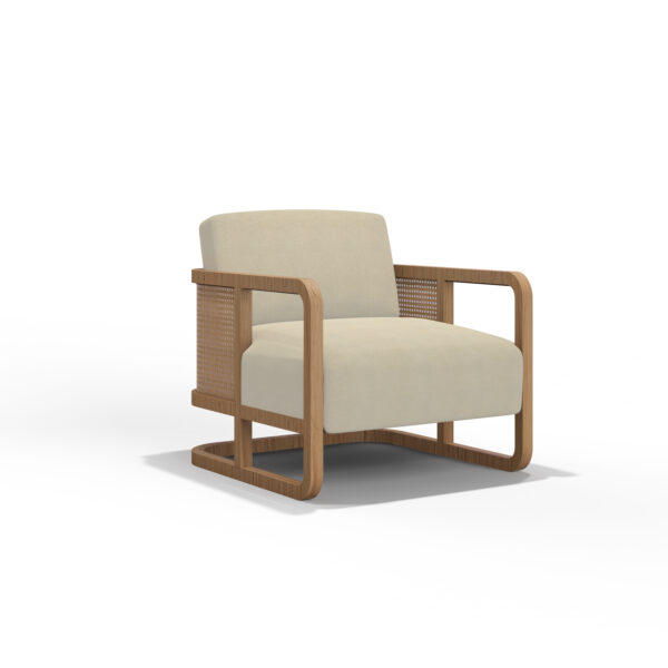 Sleek Cane Profile Chair