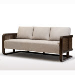 Sleek Cane Sofa