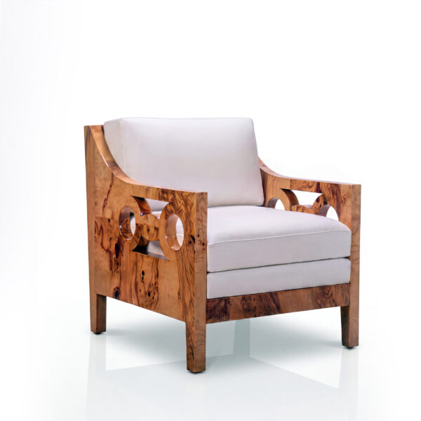 Burl armchair