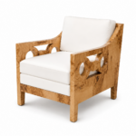 Burl armchair